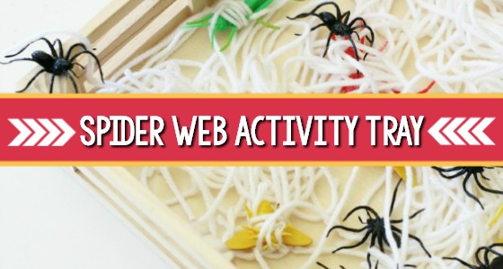 Spider Web Sensory Activity Tray