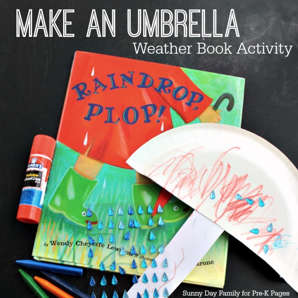 make an umbrella weather book activity