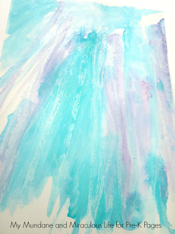 weather process art frost on paper