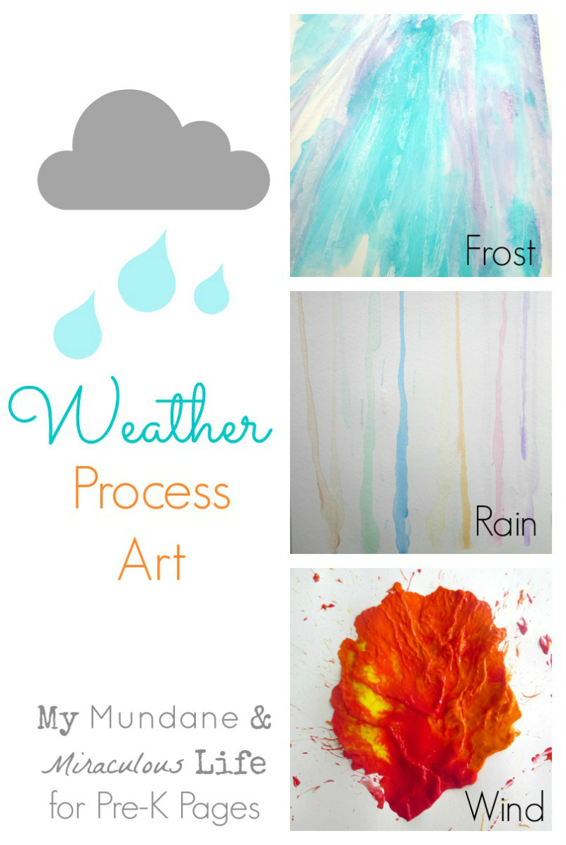 weather process art pin - Weather Activities For Kindergarten