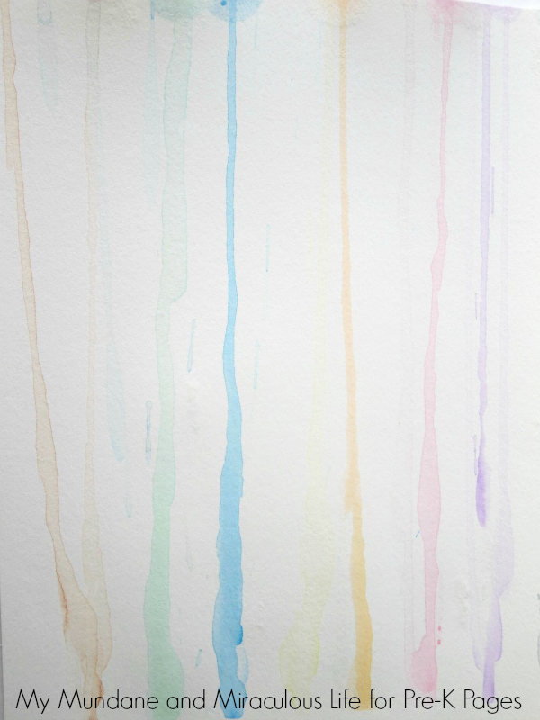 weather rain art activity finished