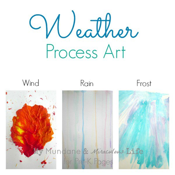 weather process art activities
