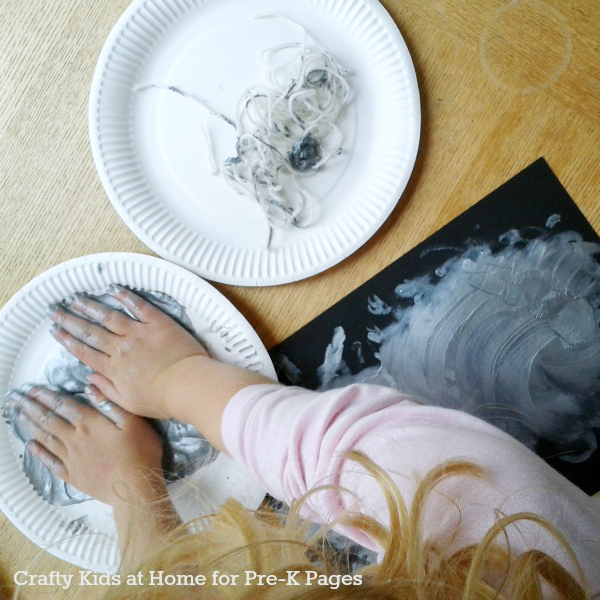 spider web art activity for preschool