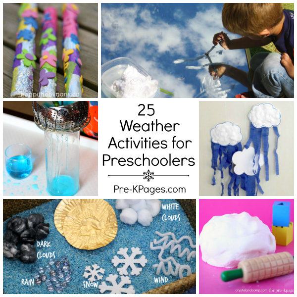 25 Weather Theme Activities for Preschoolers