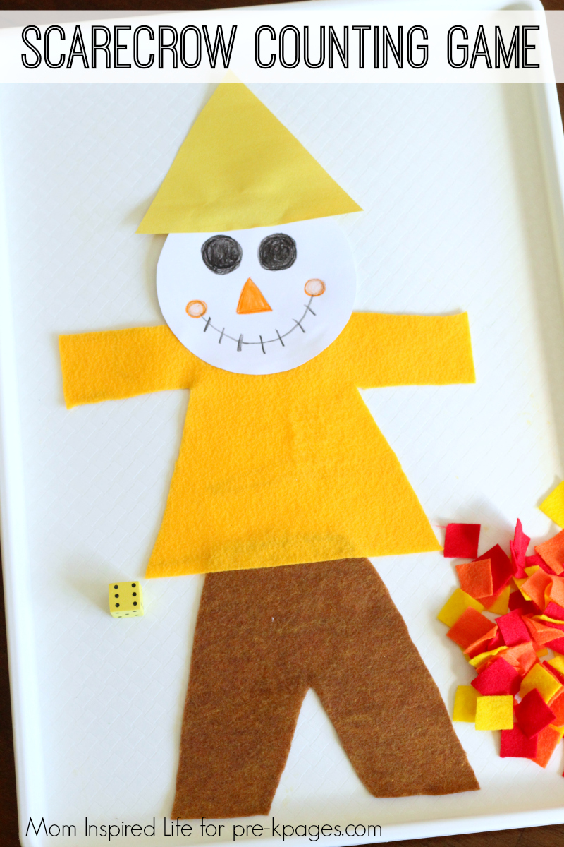 Scarecrow Patches Counting Game for preschool
