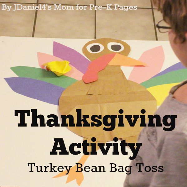 Thanksgiving Activity Turkey Bean Bag Toss
