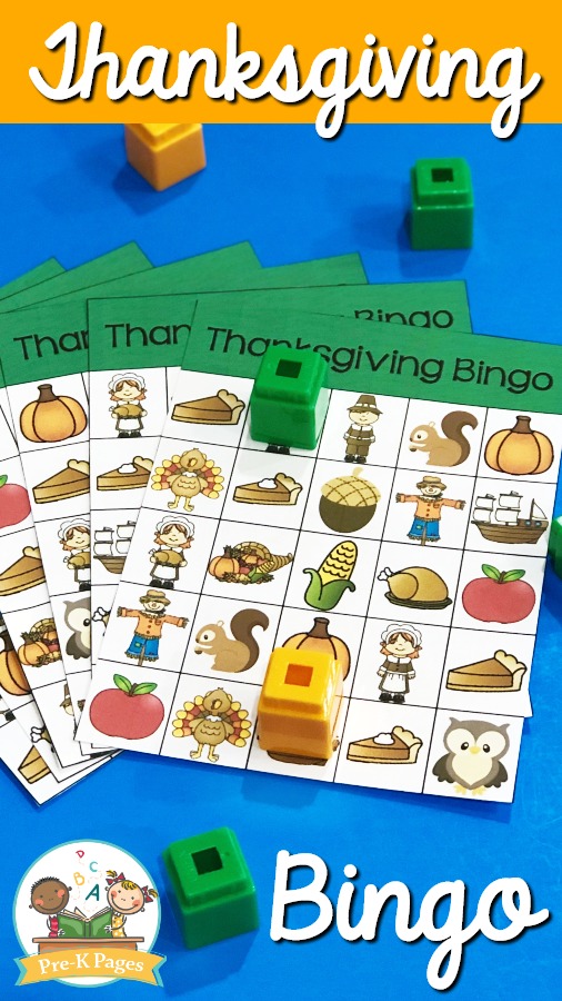 Thanksgiving Bingo for Preschool and Pre-K