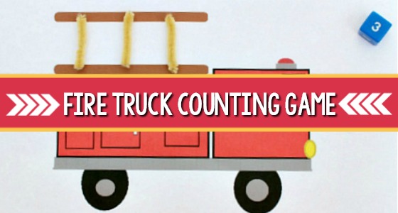 Fire Truck Counting Game for Preschool