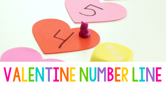 valentine number line cover