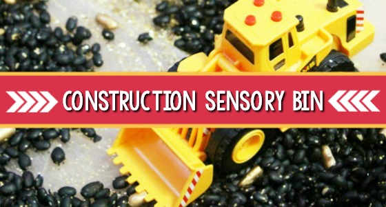 Construction Sensory Bin