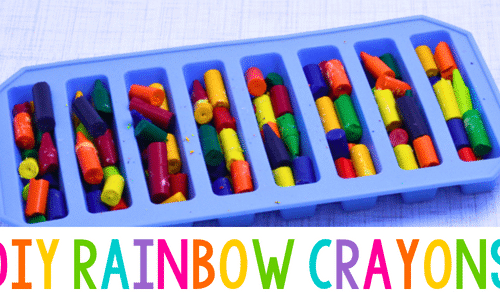 DIY Rainbow Crayons