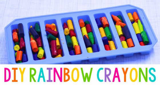 Easy Rainbow Crayons Craft