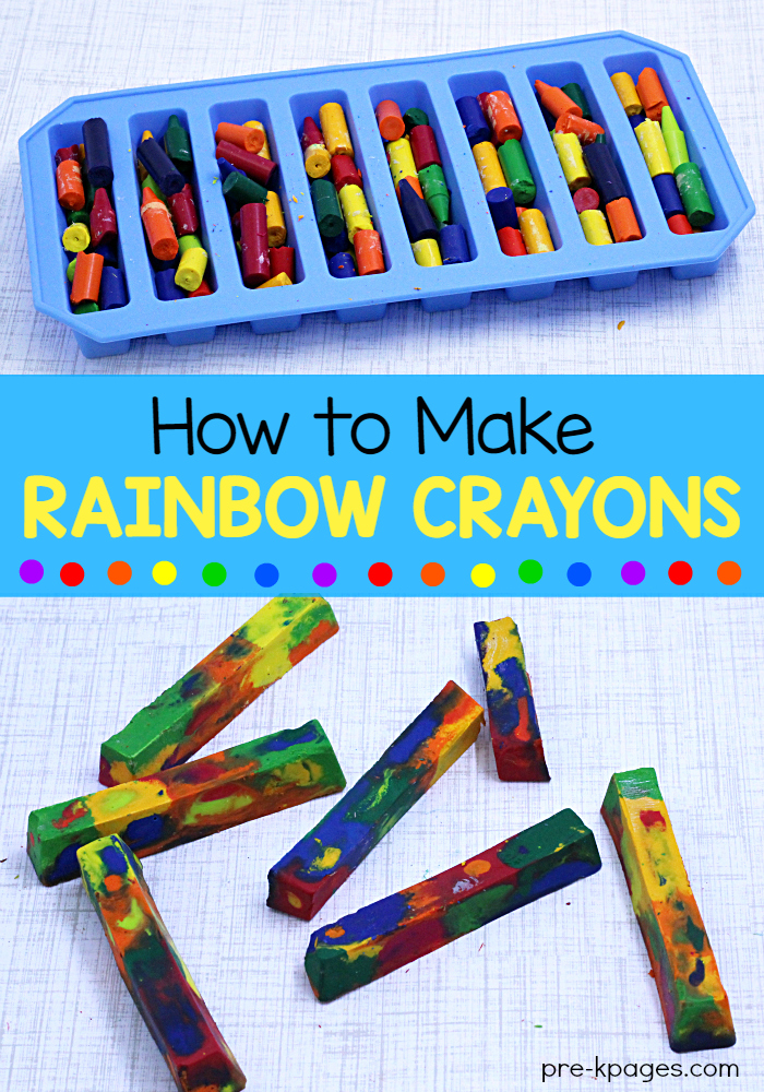 How To Make Rainbow Crayons In The Microwave