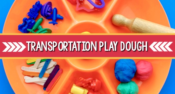 Transportation Play Dough Tray