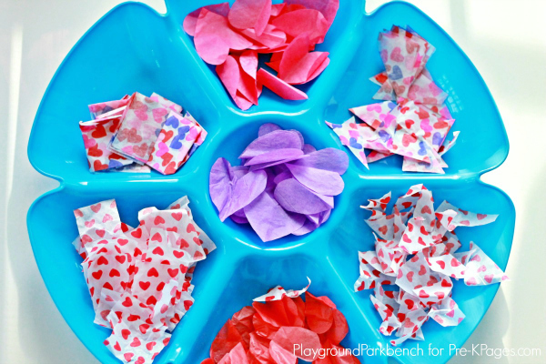 Valentine Lanterns Tissue Tray
