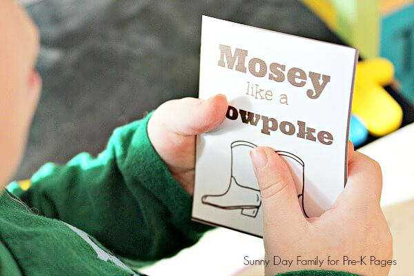 picking a cowboy card for movement game