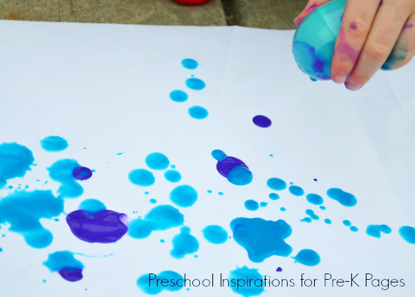 Easter Egg Drip Painting