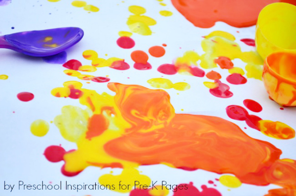 Easter Egg Process Drip Art