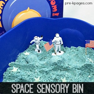 Space Themed Sensory Bin - Pre-K Pages