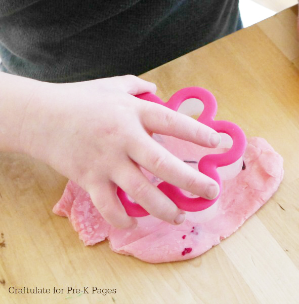 spring flower play dough