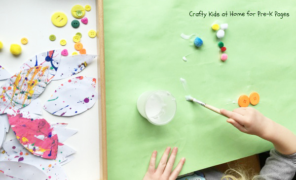 spring splat art flower petals