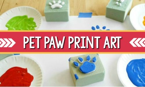 Pet Paw Print Art Activity for Preschool