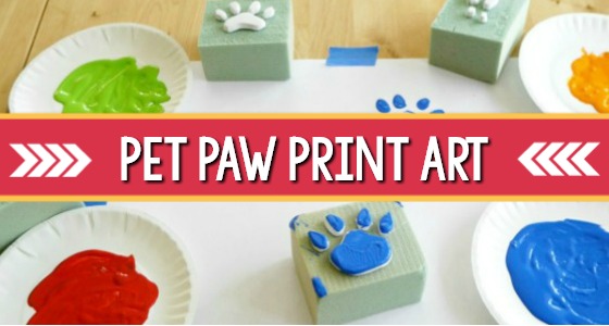 Pet Paw Print Art Activity for Preschool