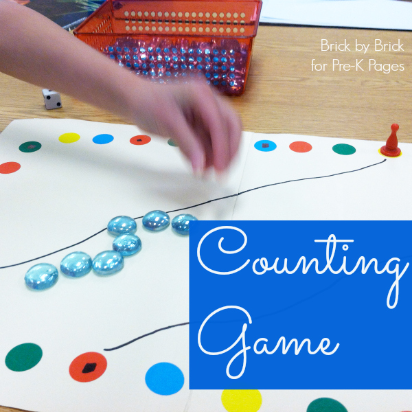 DIY Counting Game for preschool