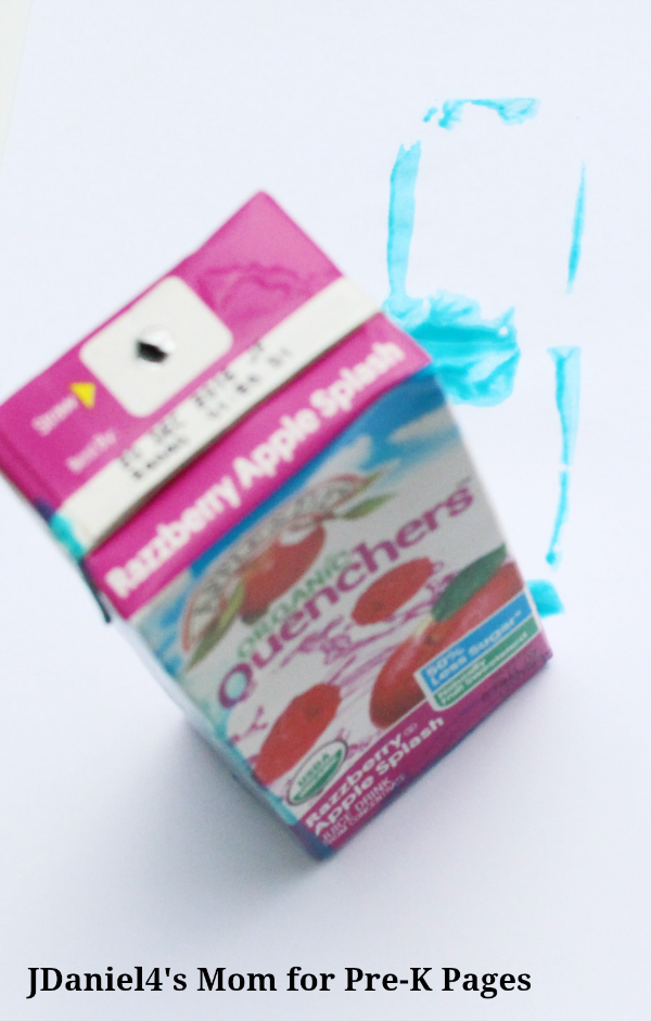 Earth Day recycled painting Tools juice box