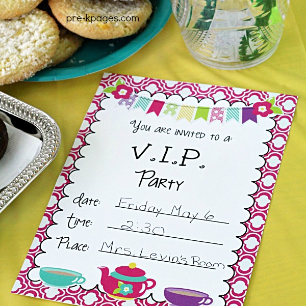 Mother's Day Tea Party Invitations