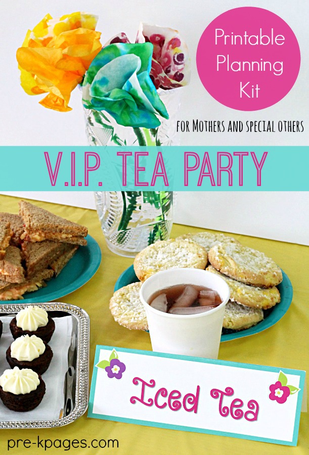 Mother's Day Tea Party Planning Kit for Teachers of Preschool and Kindergarten
