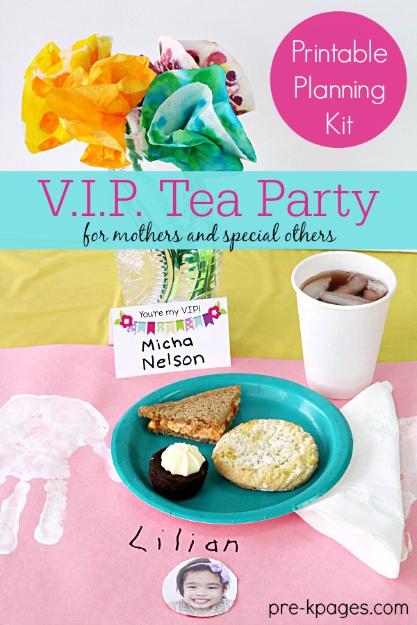 Mother's Day Tea Party Printable Planning Kit for Teachers of Preschool and Kindergarten
