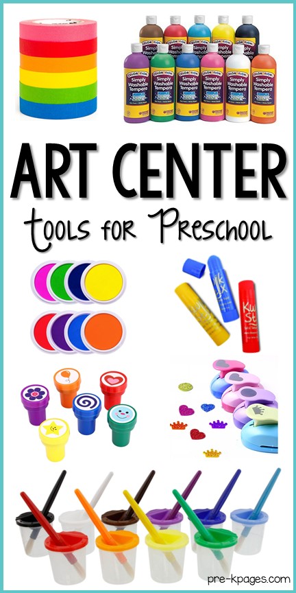Art Center Tools for Preschool - Pre-K Pages