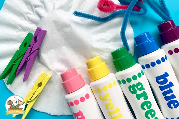 coffee filter butterfly for preschool