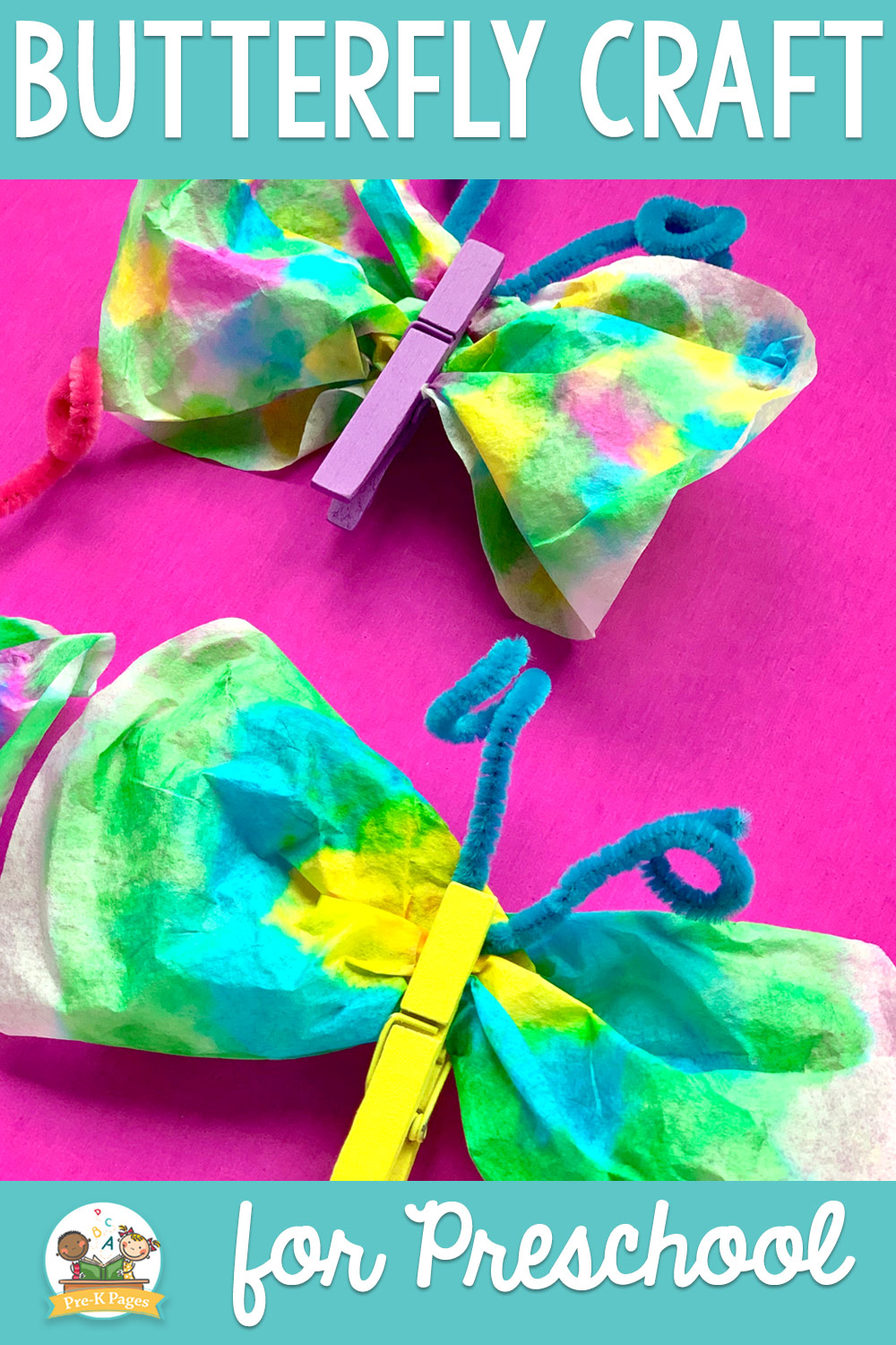 Easy Butterfly Craft for Preschoolers