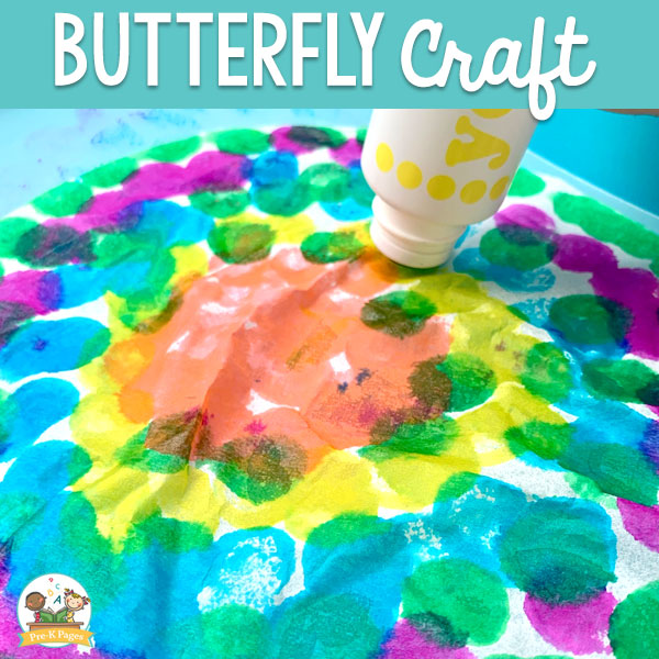 coffee filter butterfly for preschool