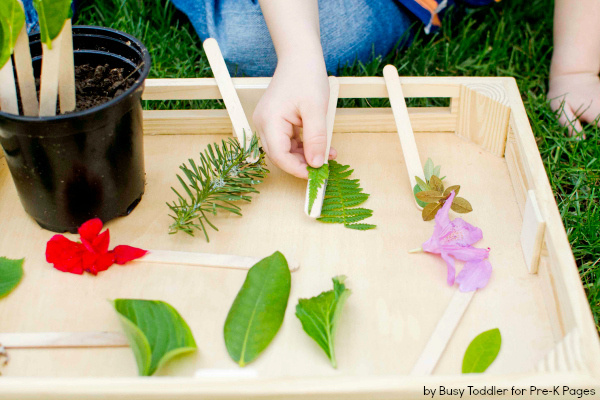 Nature Matching Game for spring