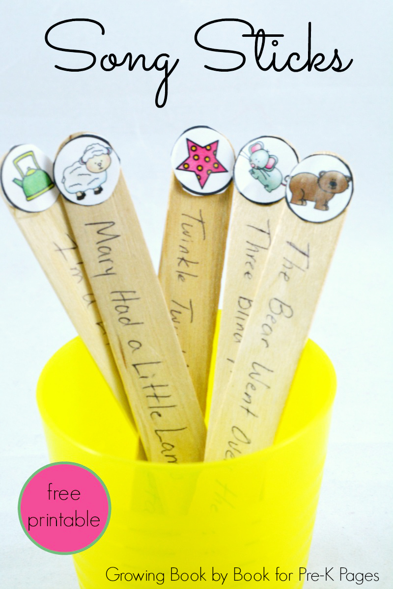 Song Sticks for preschool