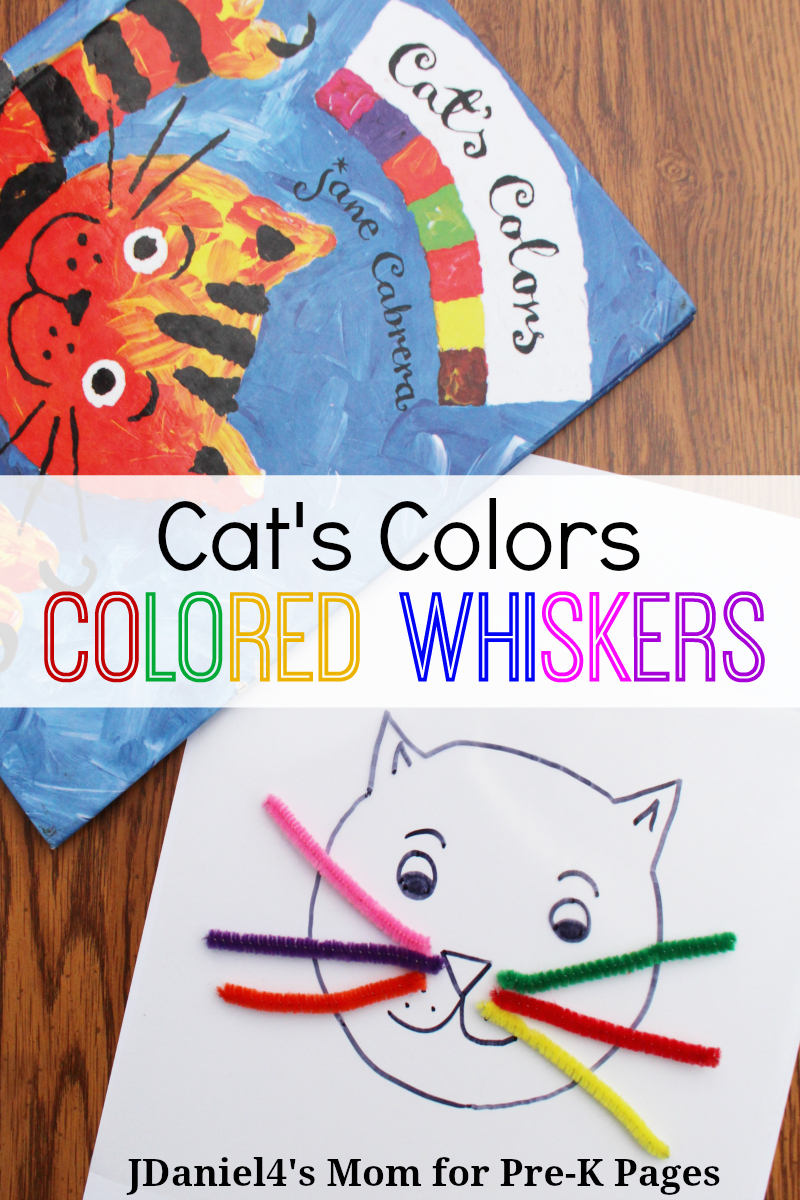 Cat's Colors activity for preschool