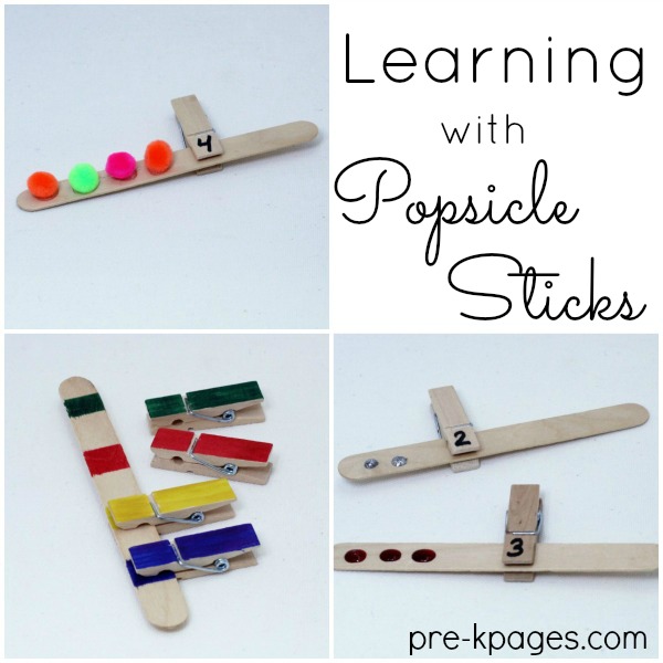 Use Clothespins and Craft Sticks to Make Learning Games for Kids