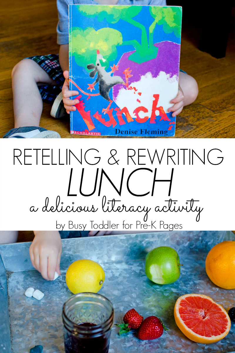 retelling and rewriting a book for preschool