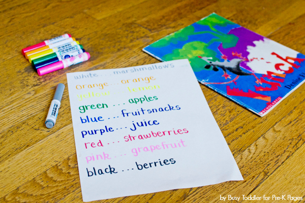 rewriting a story for preschool