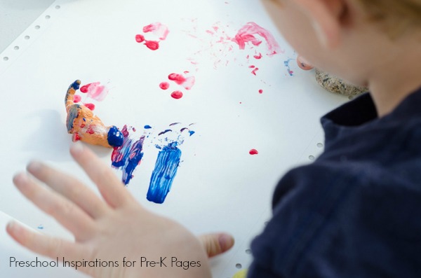 art prints with cat figures and paint