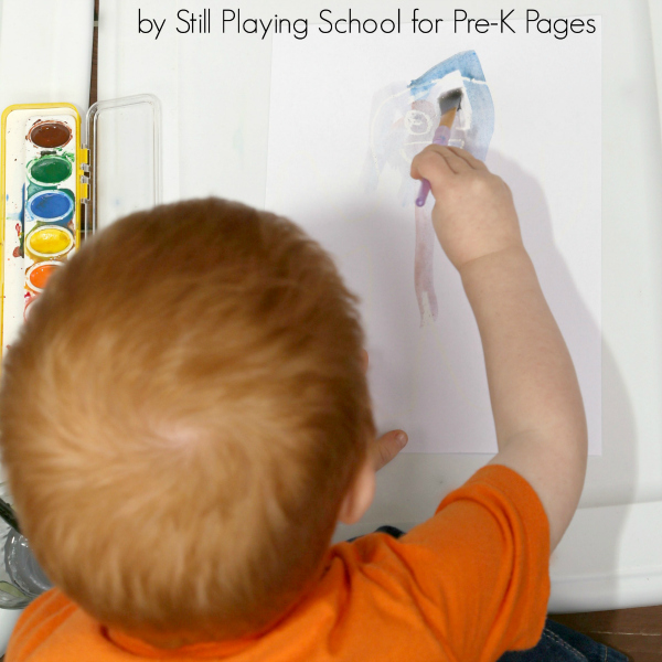 Monsters love colors painting