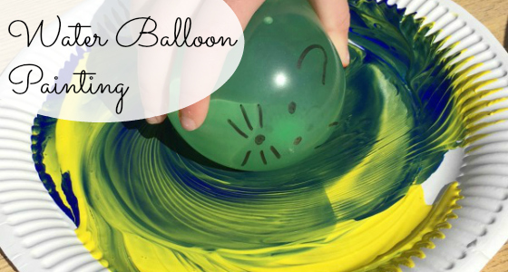 water balloon painting