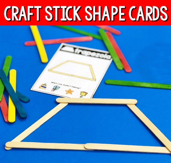 Craft Stick Shape Cards
