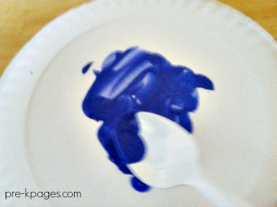 paint with a spoon