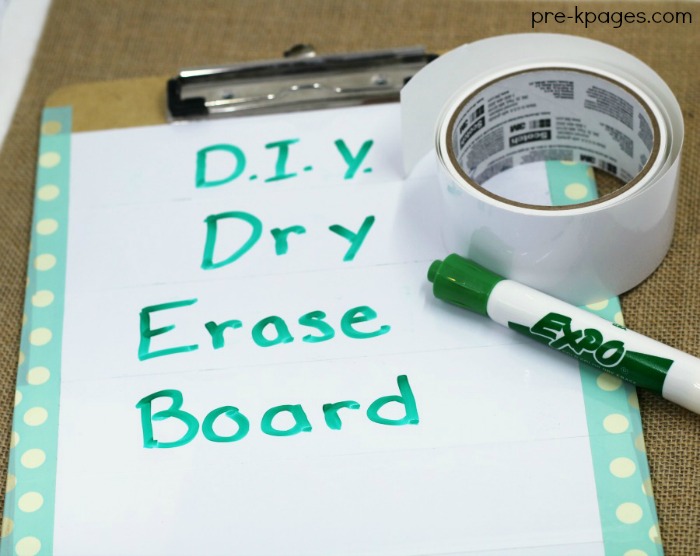 DIY Dry Erase Tape Board