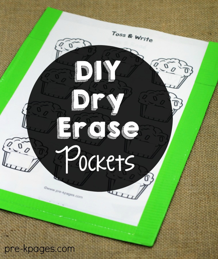 How to Make Dry Erase Pockets with Duct Tape
