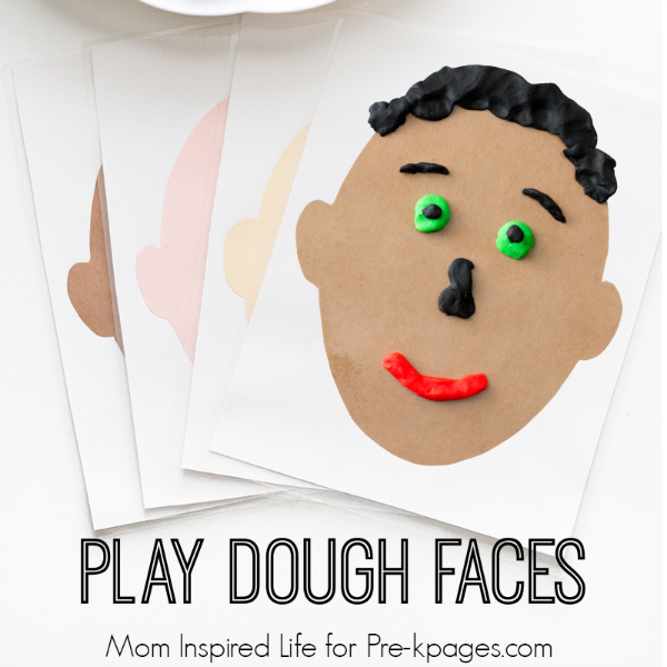 Play Dough Faces Activity
